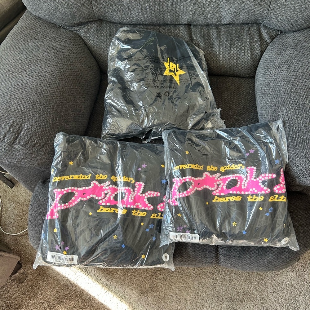 Black and Pink Graphic Hoodies